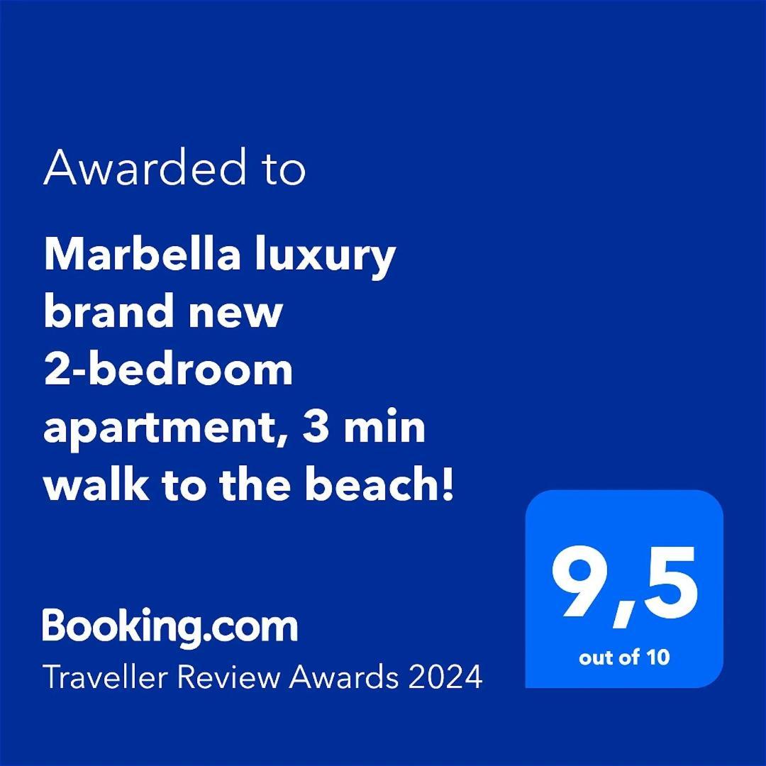 Marbella Luxury Brand New 2-Bedroom Apartment, 3 Min Walk To The Beach! Eksteriør billede